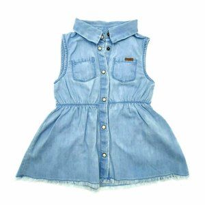 Zara Baby Girl Jeans Dress Sleeveless Jean 3-6 Months One Piece Summer Outfit